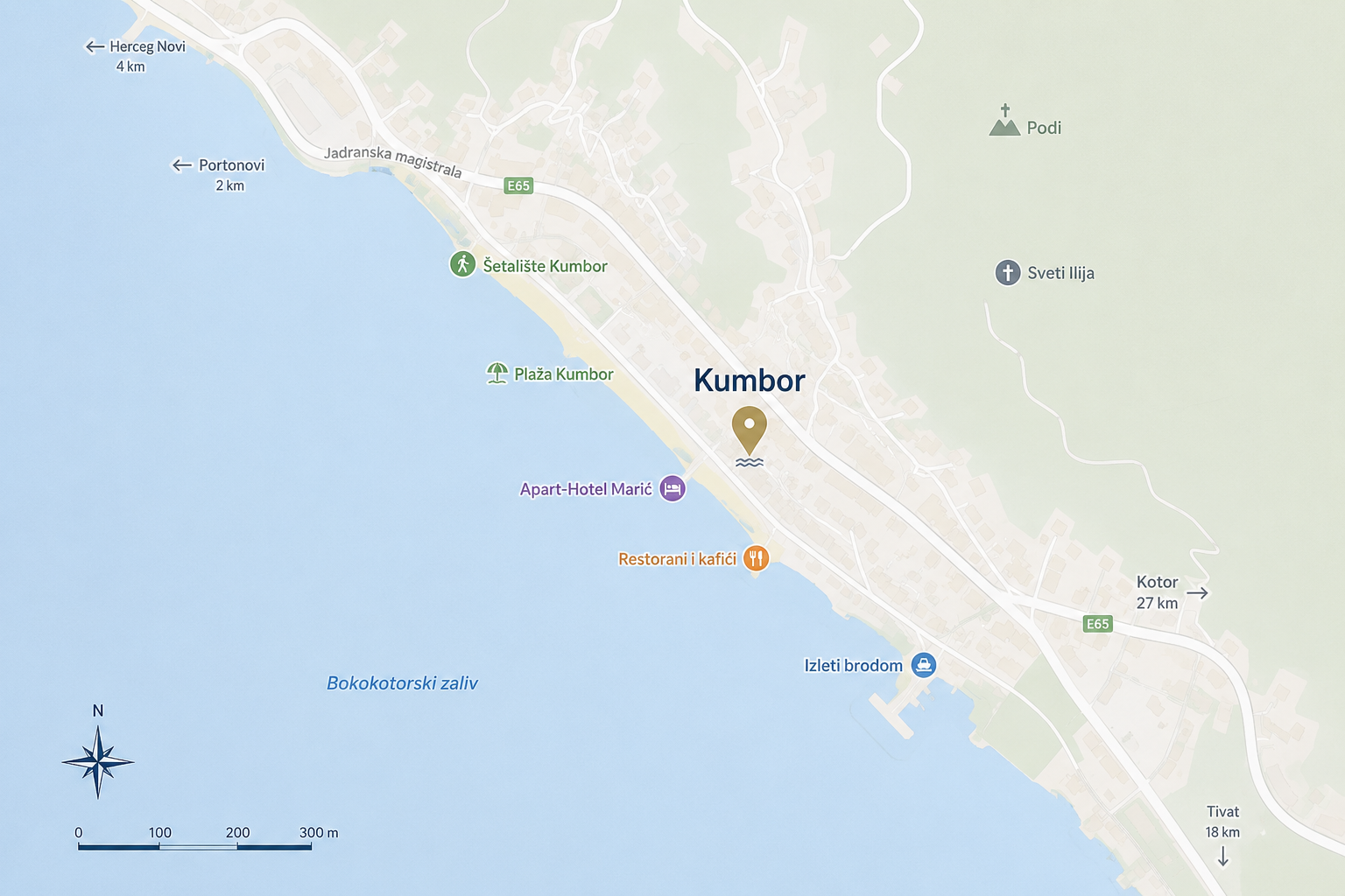 Lokacija Kumbora na mapi